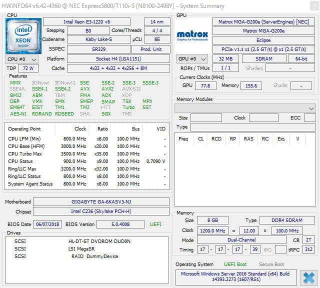 NEC Express5800 T110i-S 省スペース タワー型 サーバー