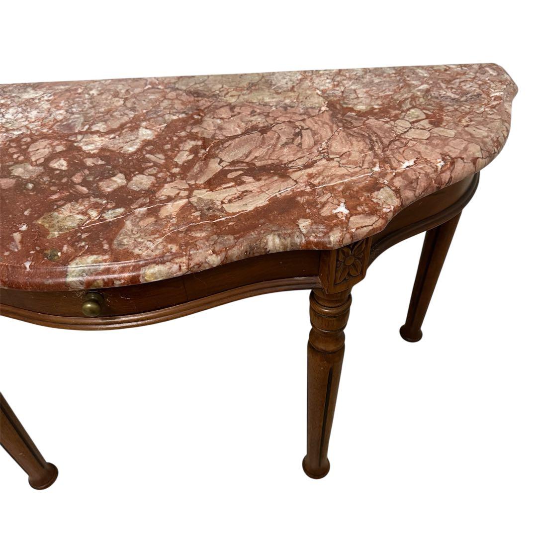 大理石 クラシック アンティークコンソールテーブル 電話台 家具