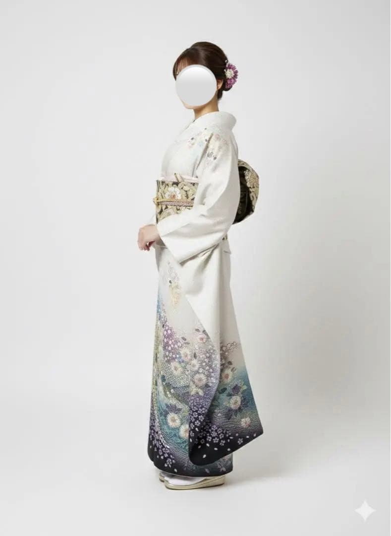 辻ヶ花　正絹　振袖