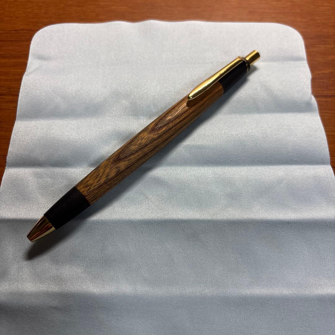 ボナンペン シャーペン0.5 真鍮金具 欅(けやき) オイル付き