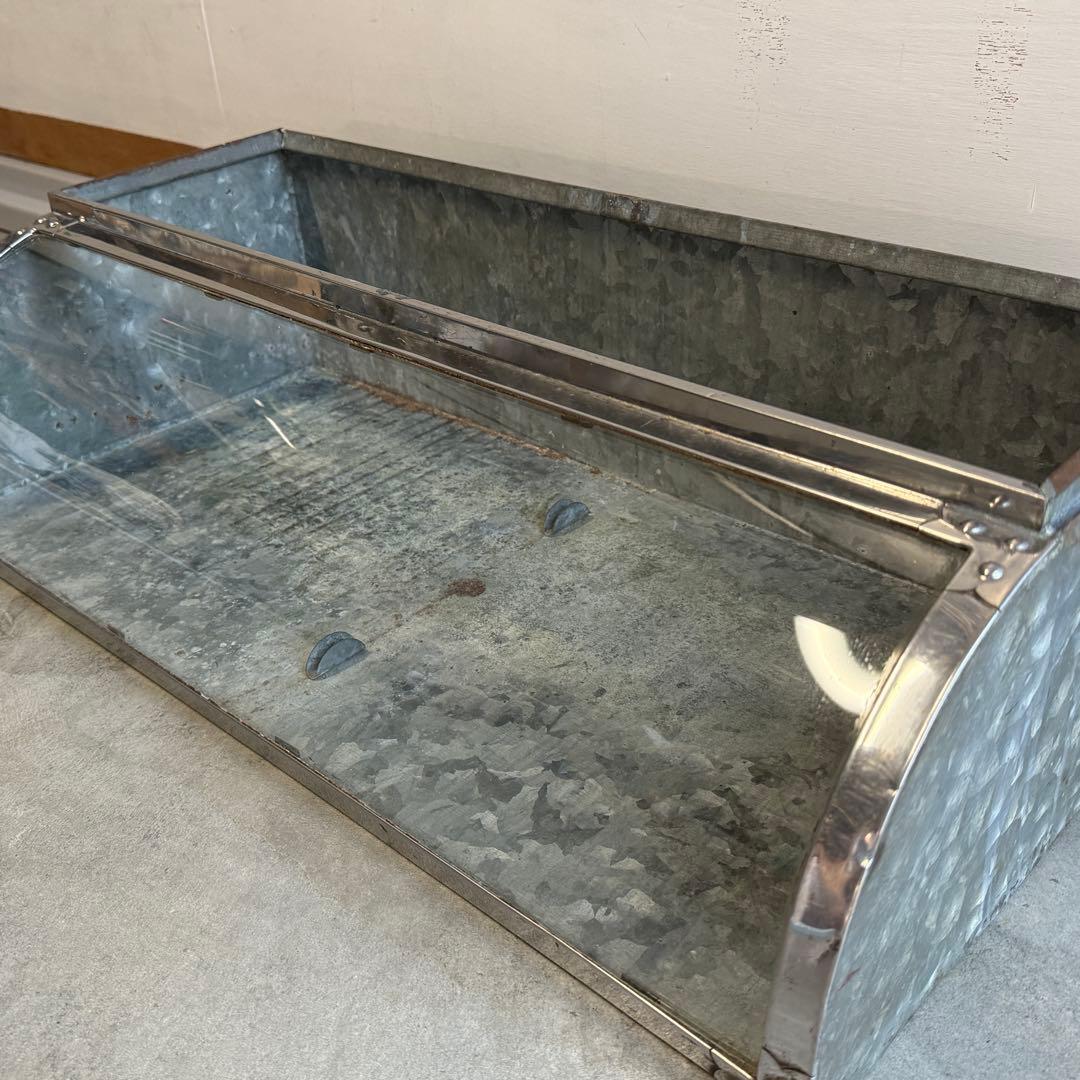 昭和レトロ 駄菓子屋 ショーケース アンティーク ガラス ブリキ (仕切と蓋無)