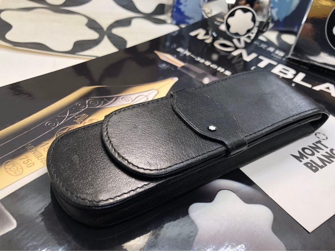 モンブラン　★稀少なヴィンテージ初期型マイスター★シエナ本革ペンポーチNo906