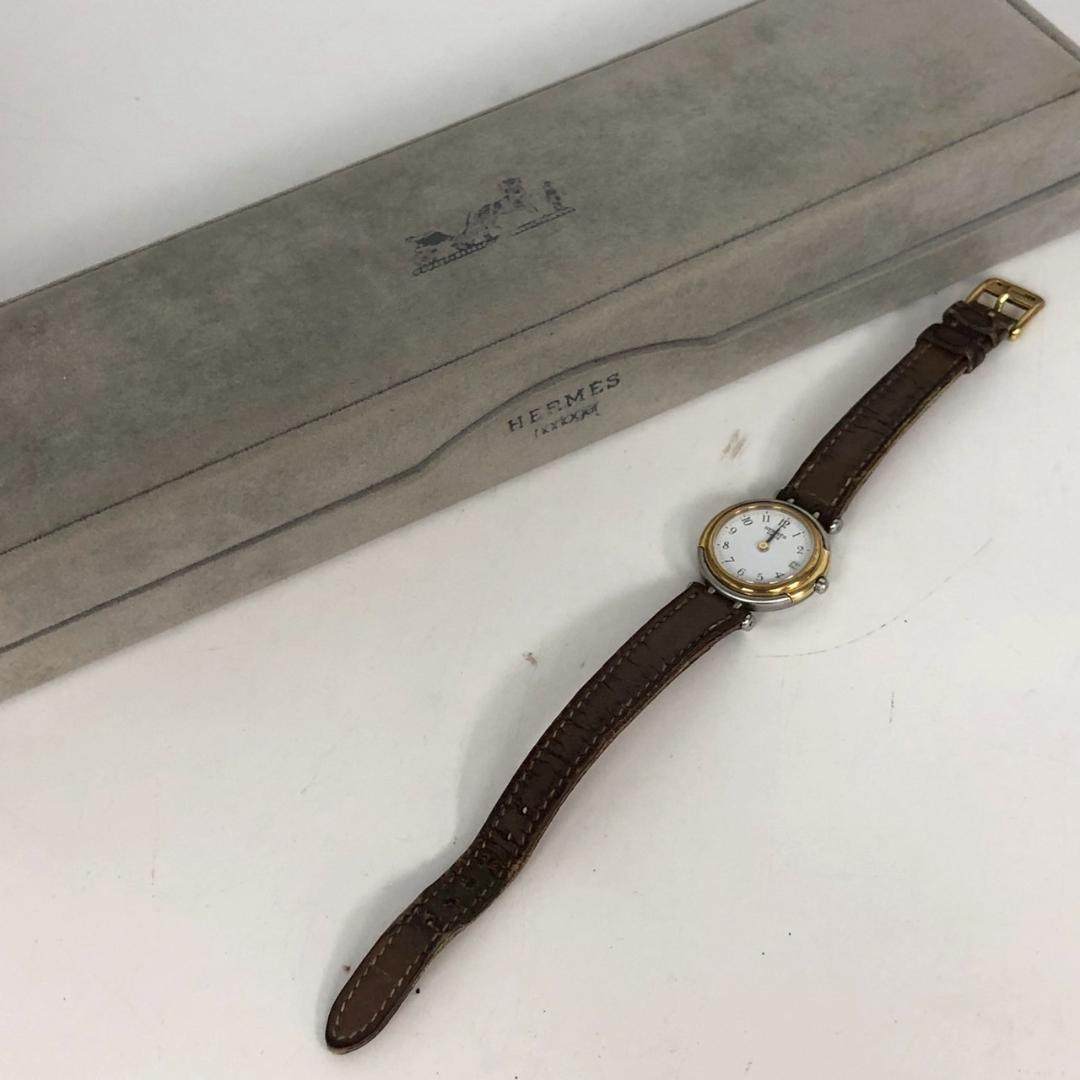 HERMES エルメス 腕時計 ウィンザーデイト シルバー 小物 レディース