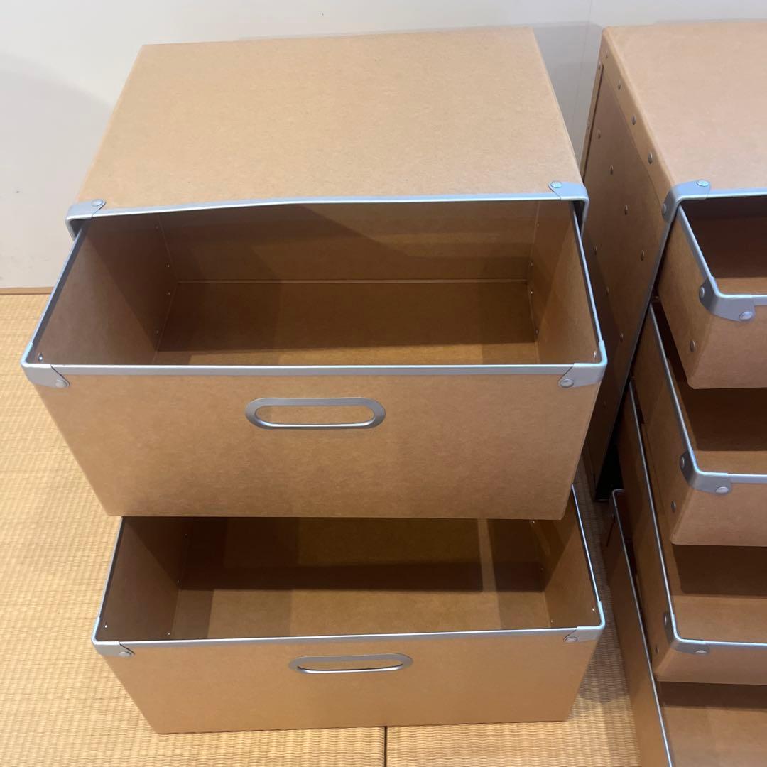 無印良品　スタッキングシェルフ　オーク　硬質パルプボックス