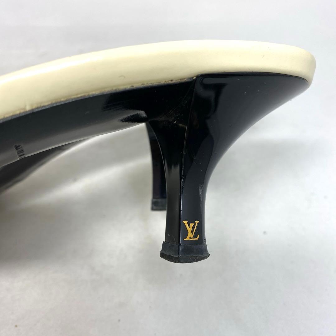 ルイヴィトン　エクリュ　リボン　ミュール　サイズ表記「38」24センチ