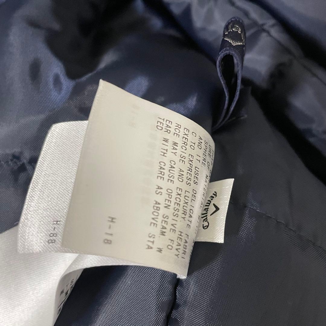 美品 キャロウェイゴルフ 2WAYブルゾン 中綿ベスト 希少3L グレンチェック