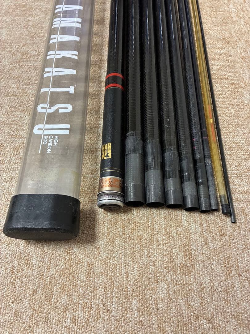 がま鮎　がまかつ　クラシック　 10m 硬調　 カーボンロッド