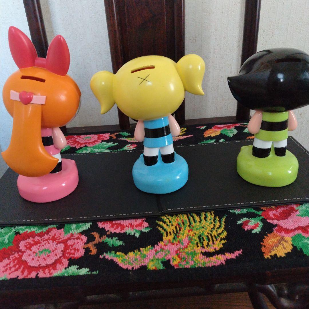 レア ★パワーパフガールズ 貯金箱 3体セット フィギュア