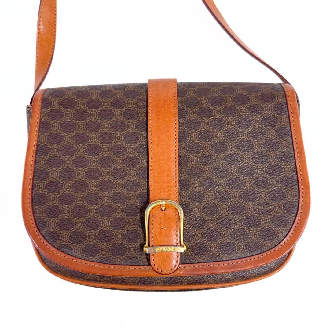 リチギ CELINE セリーヌ ショルダーバッグ ヴィンテージ マカダム柄