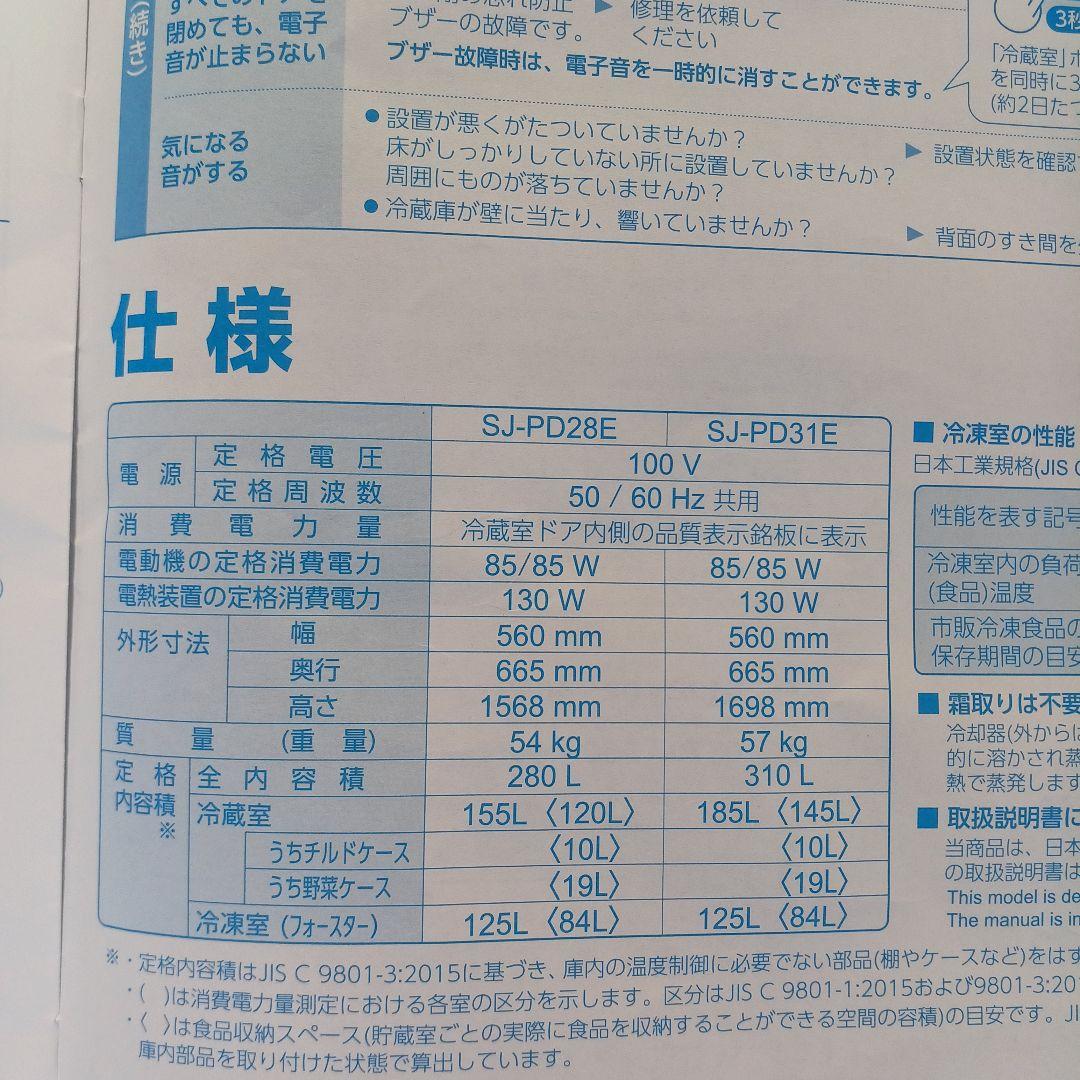 送料込み☆SHARP【冷凍冷蔵庫 2019年製 右開き ブラウン】
