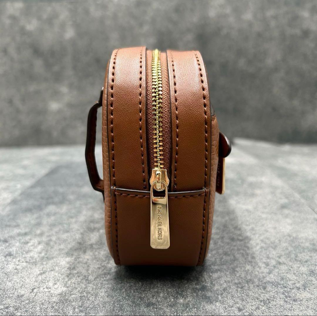 ✨極美品✨マイケルコース　ジェットセット　ショルダーバッグ ボディバッグ　茶