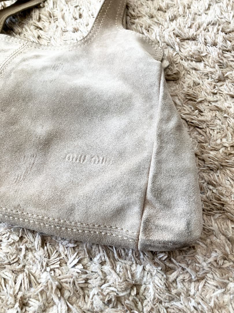 miu miu Vintage ミュウミュウ スウェード レザー バッグ