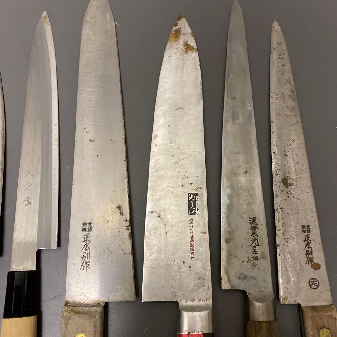 まとめ売り　出刃包丁　刺身包丁