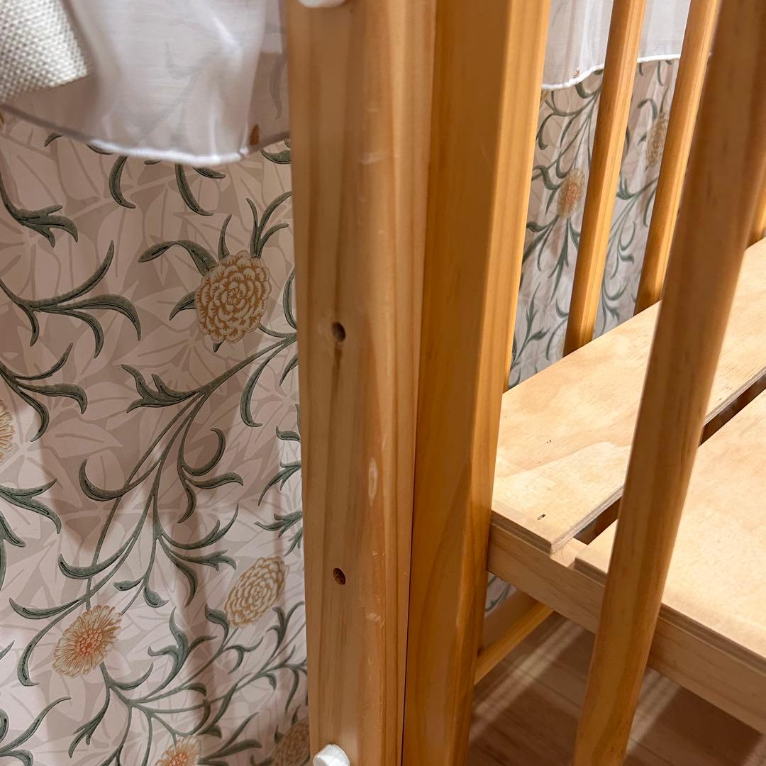 【美品】大和屋 YamatoyaトールWオープンベビーベッド レギュラーサイズ