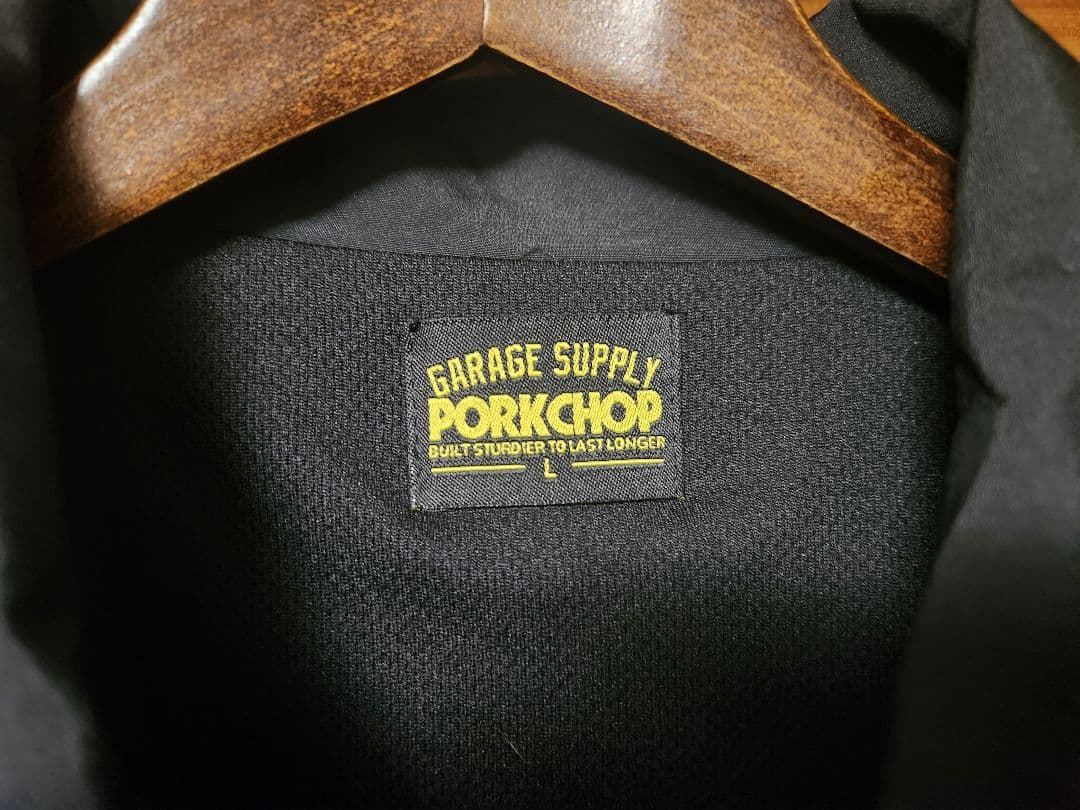 Porkchop ポークチョップ 黒 ブラック コーチジャケット L