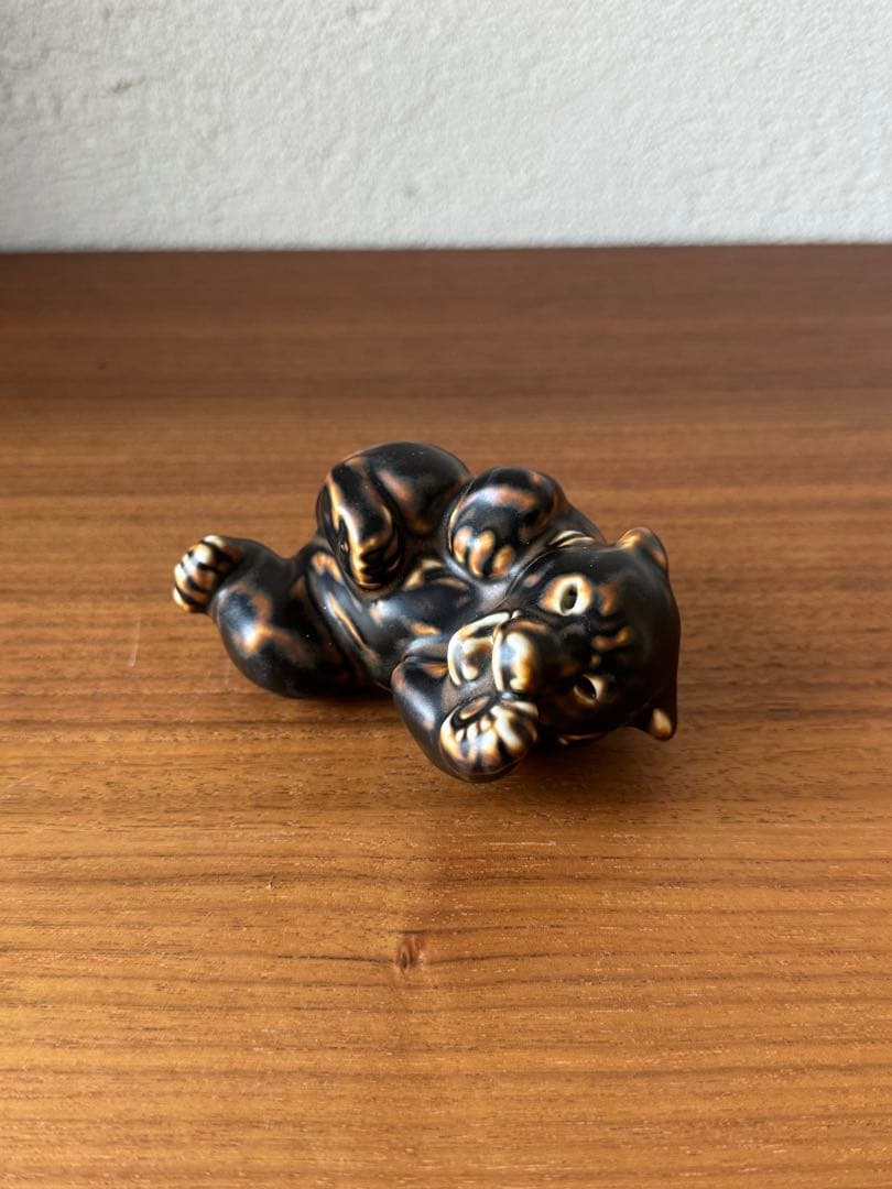 希少1940年代 ロイヤルコペンハーゲン 仰向けの子熊 21432