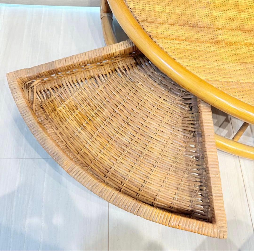 ラタン/籐/ハンガーラック/コーナーラック/ハンガー2本とフック2本付き！