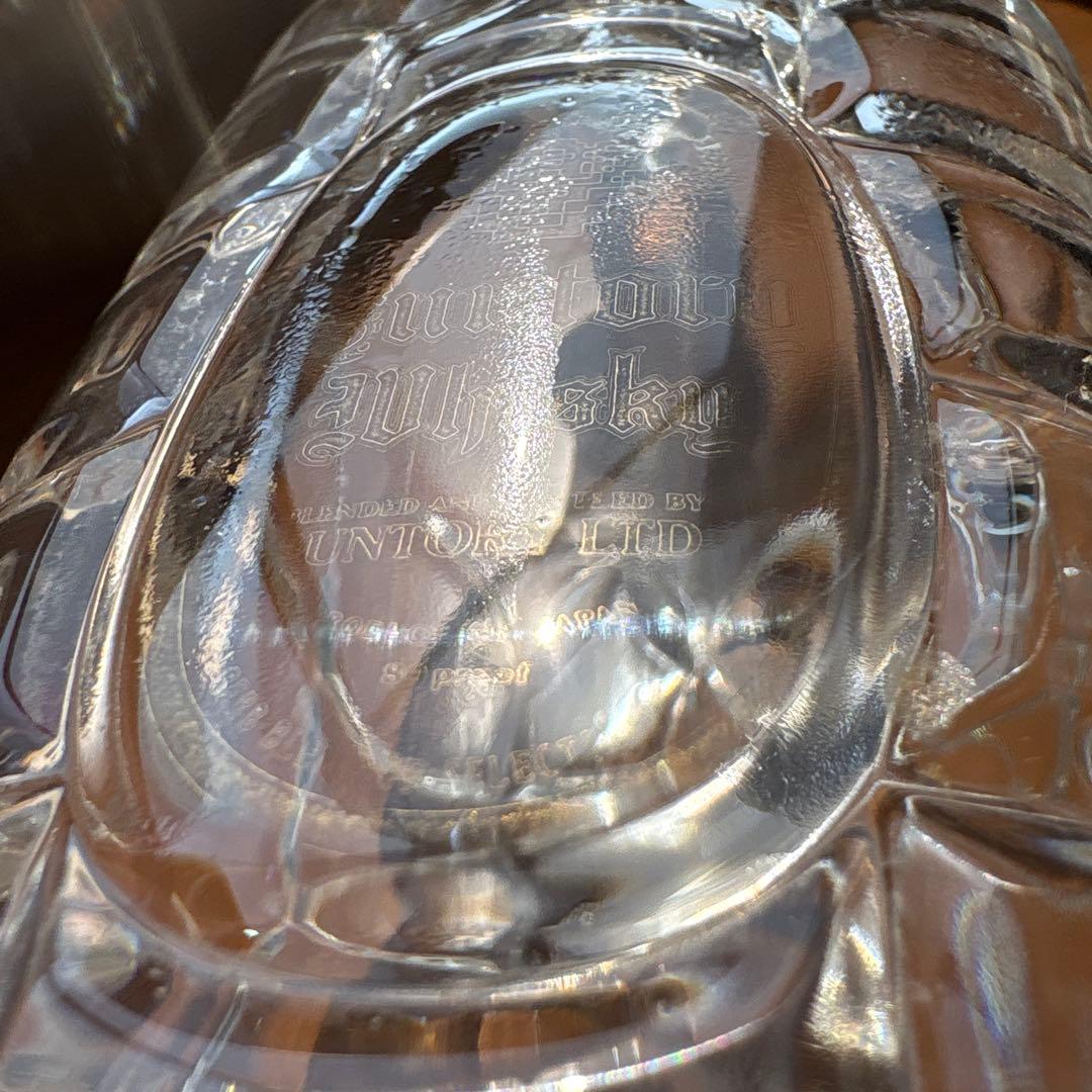 【当選品-非売品】 サントリー角ウイスキークリアガラス 空ボトル700ml