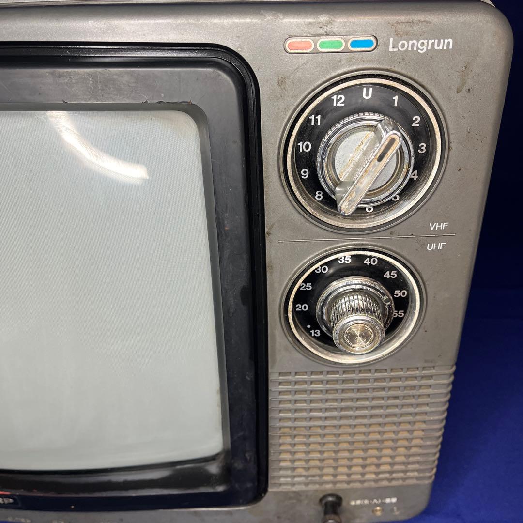 画面映ります。　SHARP レトロテレビ