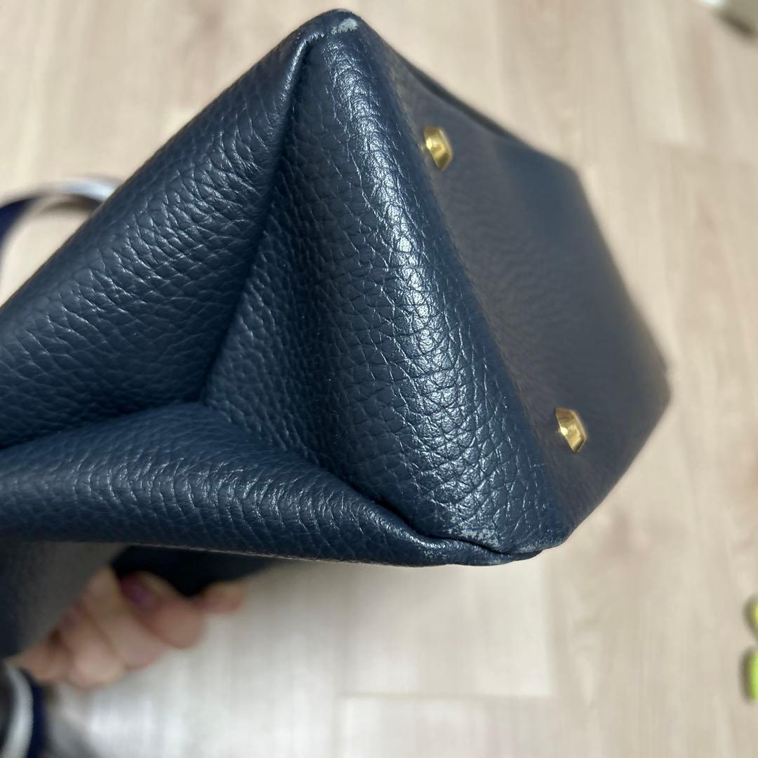 【週末価格】スタジオアタオ　バッグ　エルヴィ　ネイビー