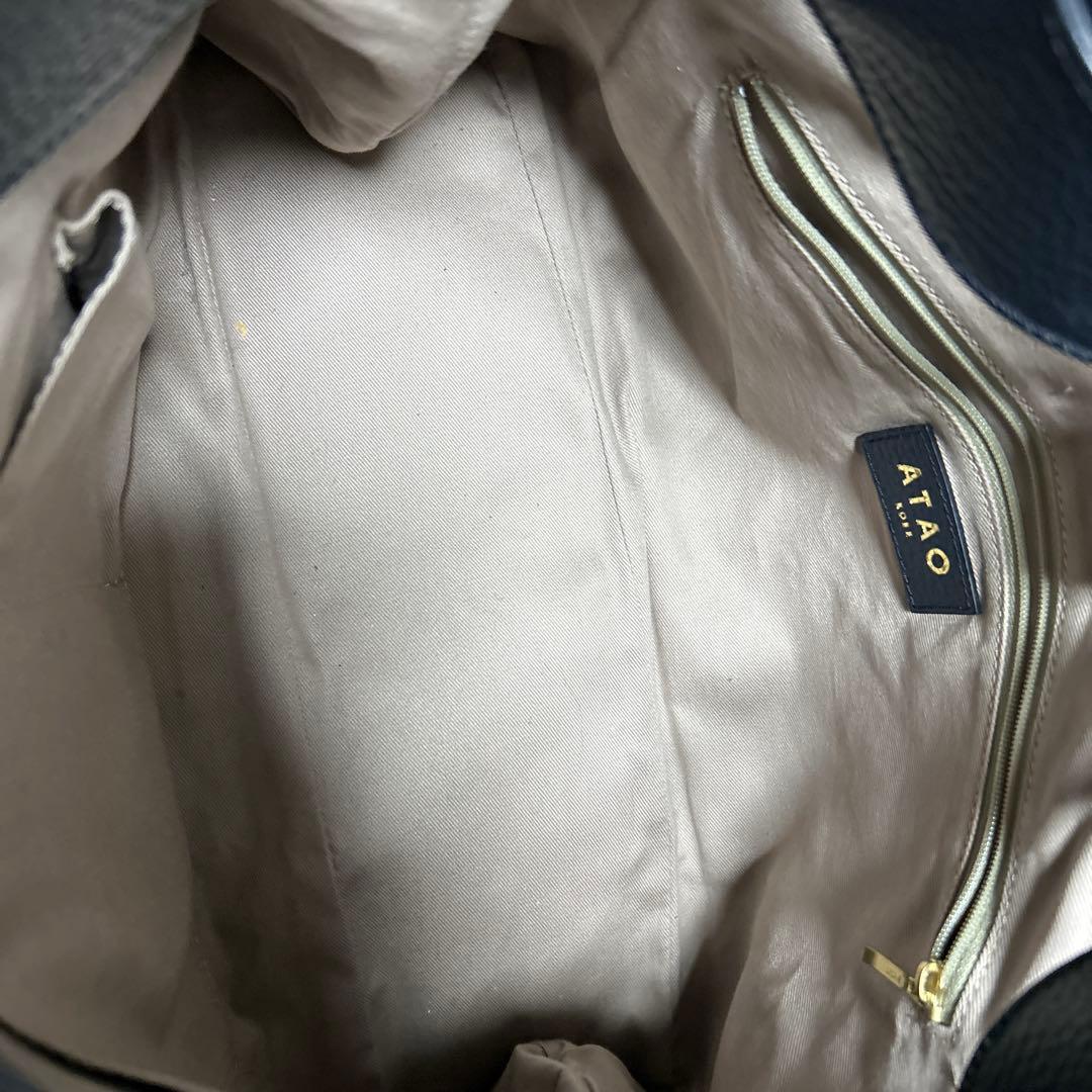 【週末価格】スタジオアタオ　バッグ　エルヴィ　ネイビー