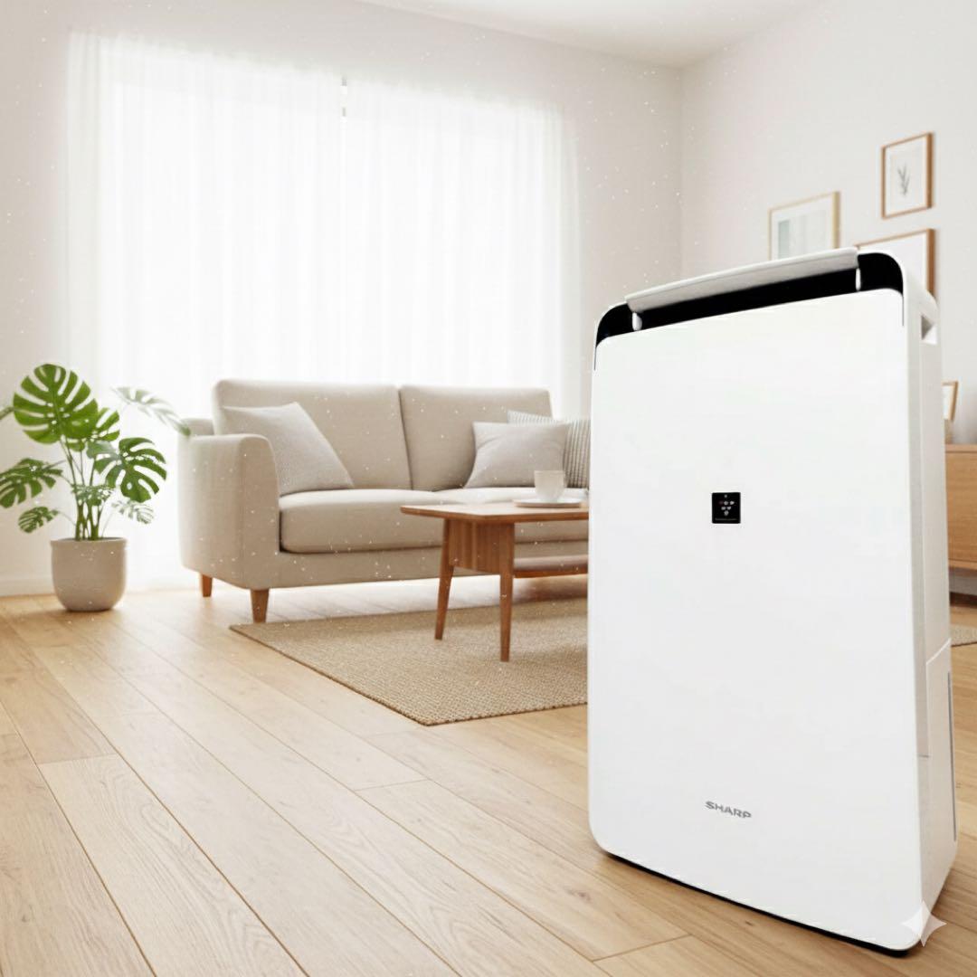 【訳あり・動作良好】SHARP シャープ 衣類乾燥除湿機 CV-J120-W