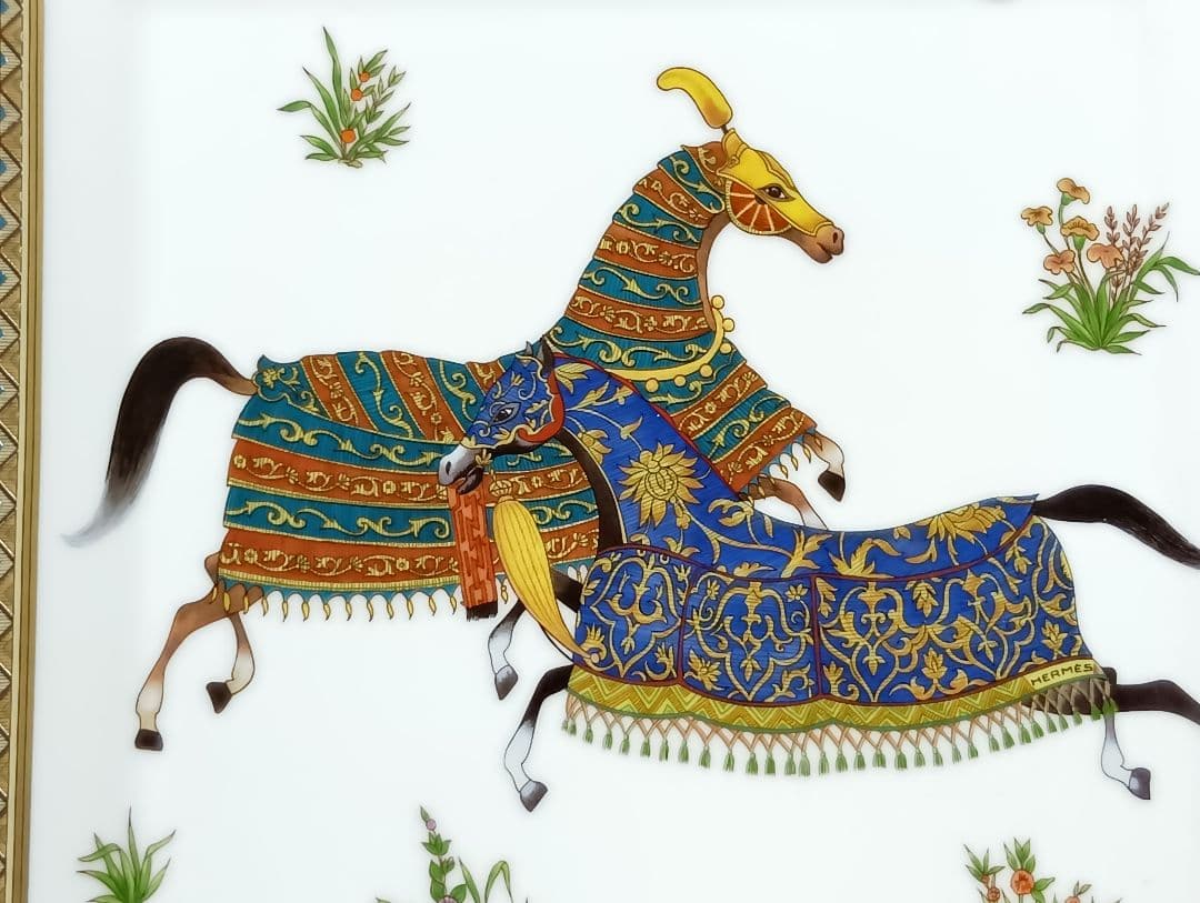 476 HERMES エルメス 馬のデザイン 装飾皿