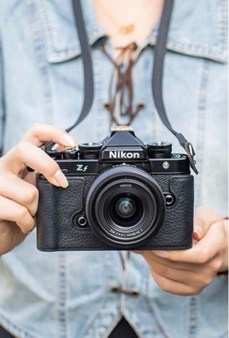 新品 本革カメラケース nikon zf ZF用 ブラック