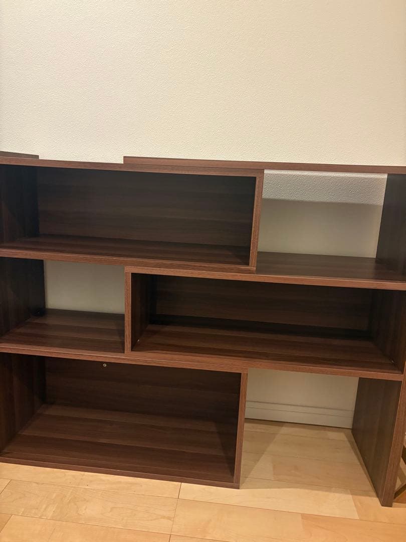 木製ラック ダークブラウン