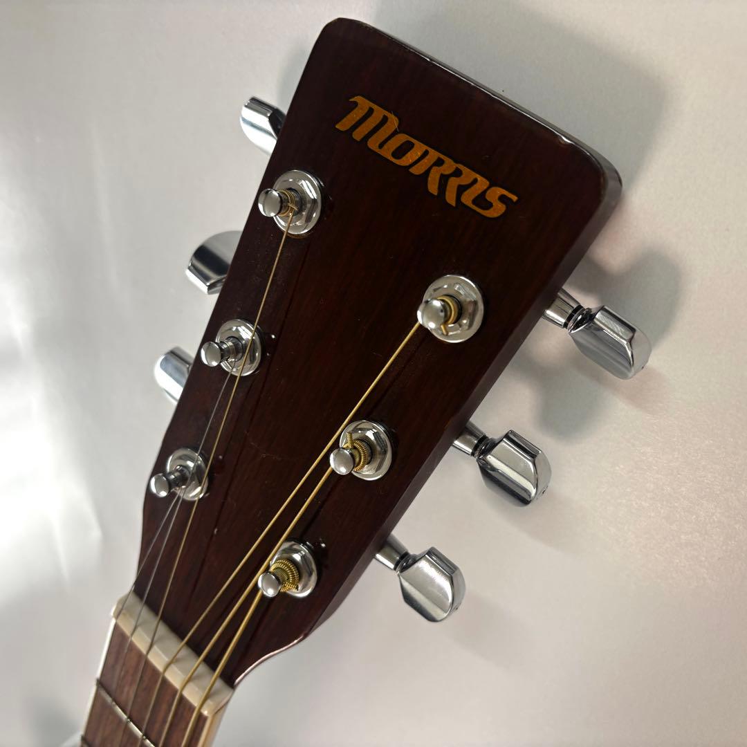 生産完了品【状態良好/レフティ】Morris アコギ　左利き　GOTOHペグ