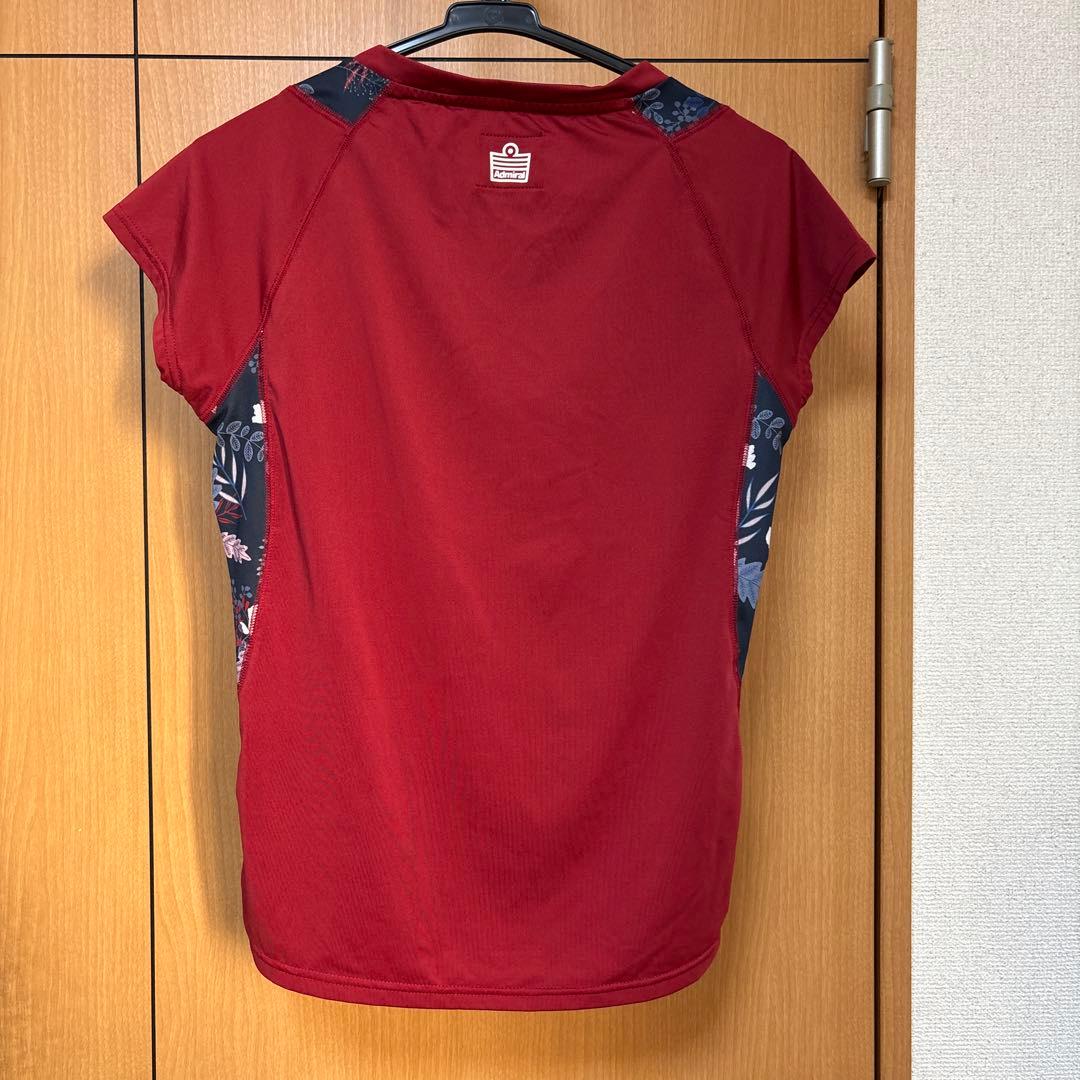 Admiral テニスウェア セットアップ／フラワー柄・赤