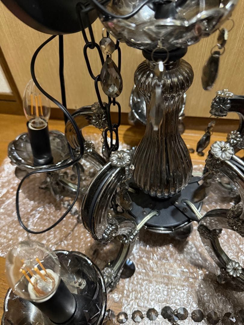 エレガントなクリスタルシャンデリア 5灯