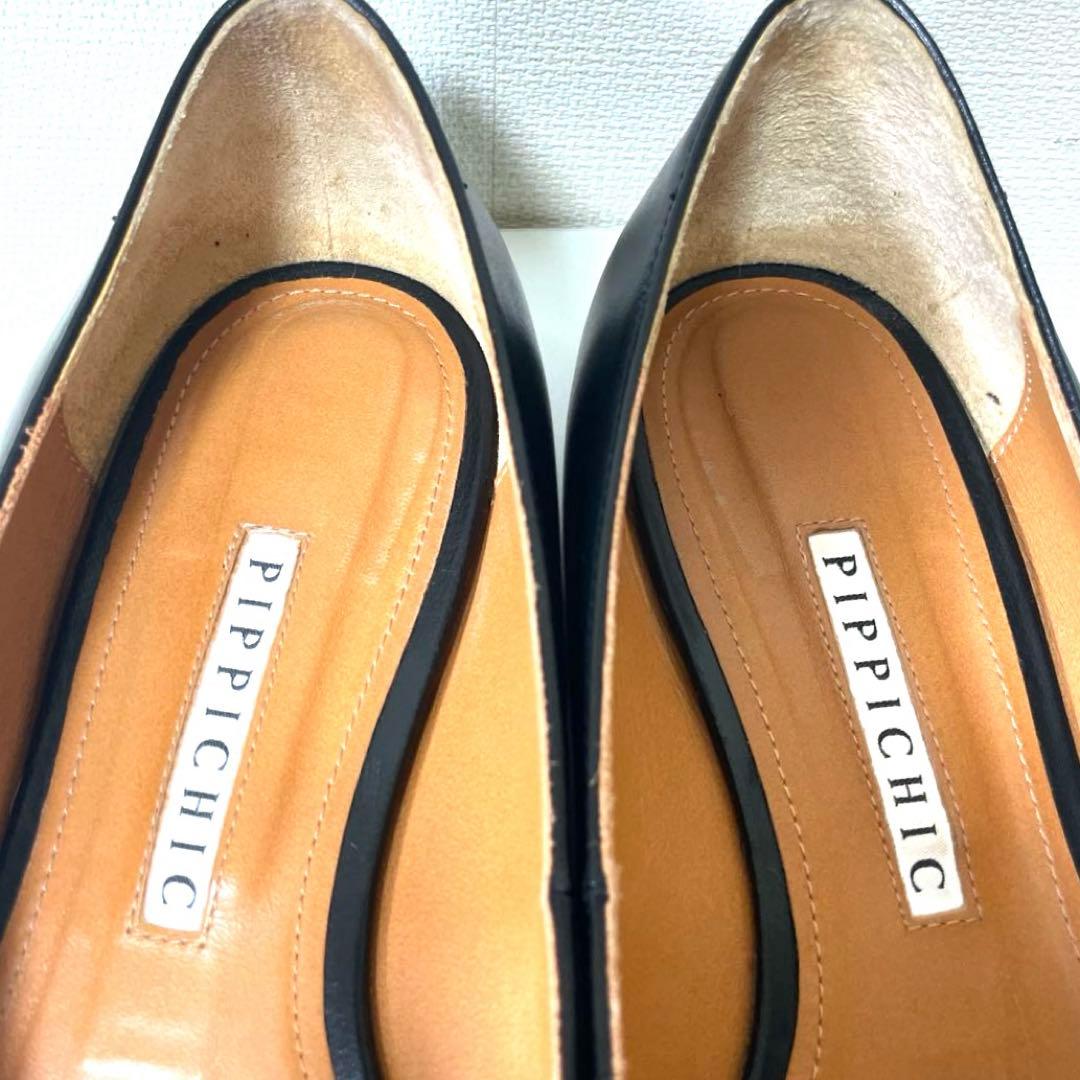 PIPPICHIC 37.5 ANNA V JEWERLYフラットシューズ　黒