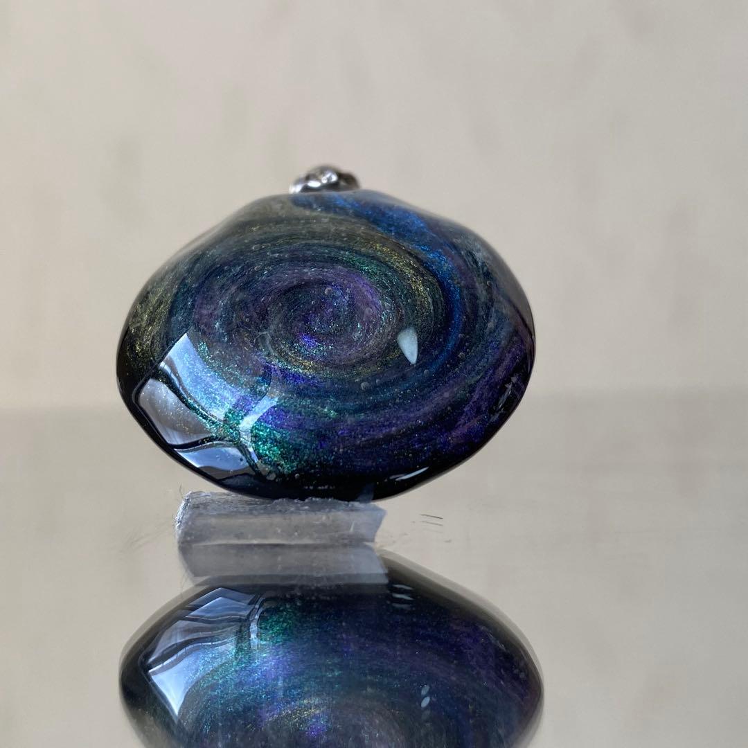 〜ニッキー様〜天然石　レジンネックレス　【トルネード】