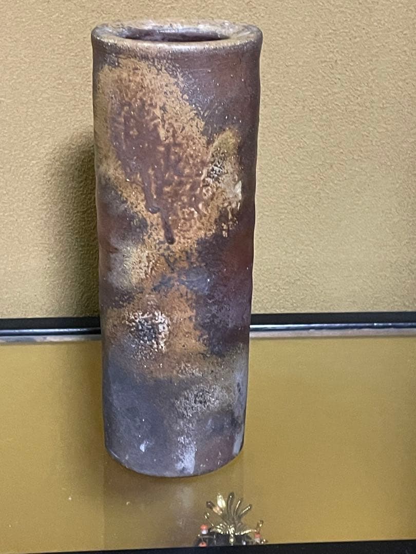 備前焼　火襷（ひだすき）　花生け