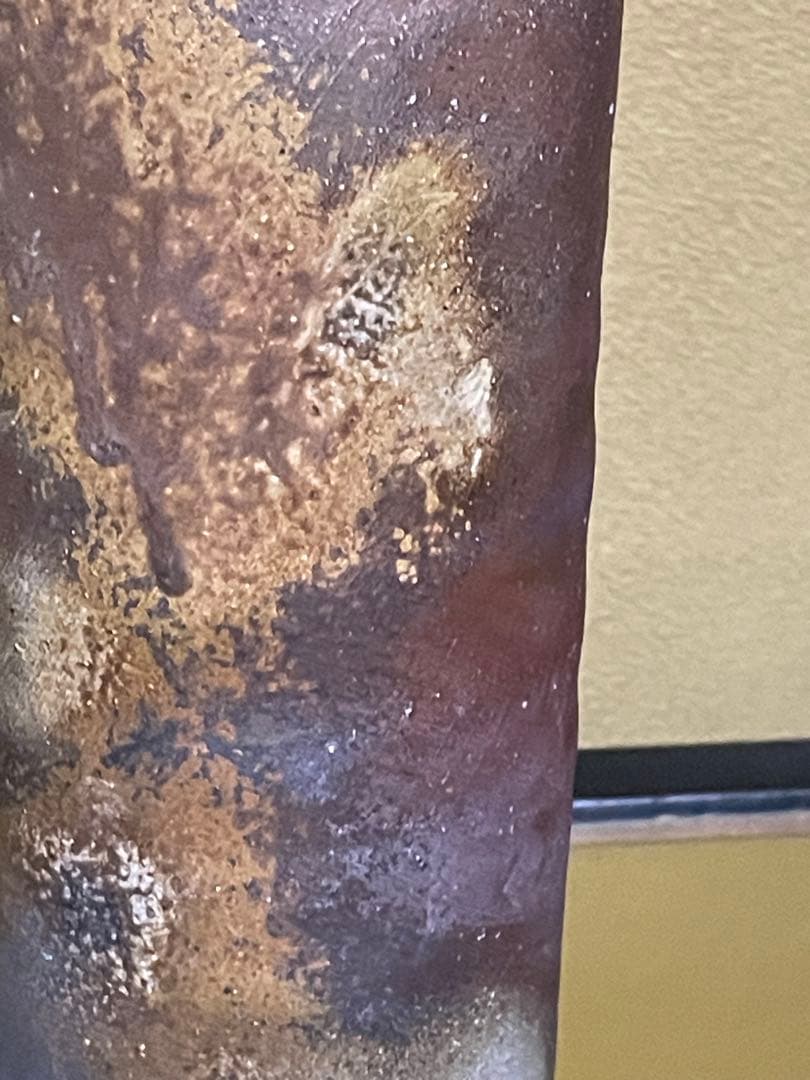 備前焼　火襷（ひだすき）　花生け