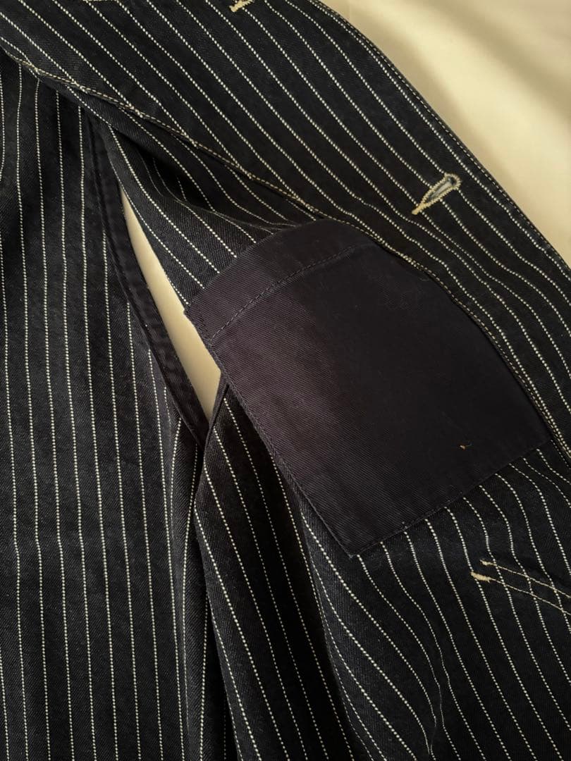 Schott ショット オールドヒッコリー デニムベスト XL ピンストライプ