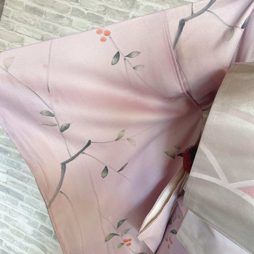 小紋　フルセット　実　枝葉　可愛らしい　お出掛け　お散歩　着物　P2