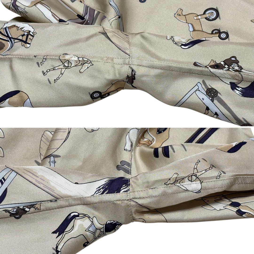 HERMES エルメス マルジェラ期 お馬の話をして ブラウス シャツ 38