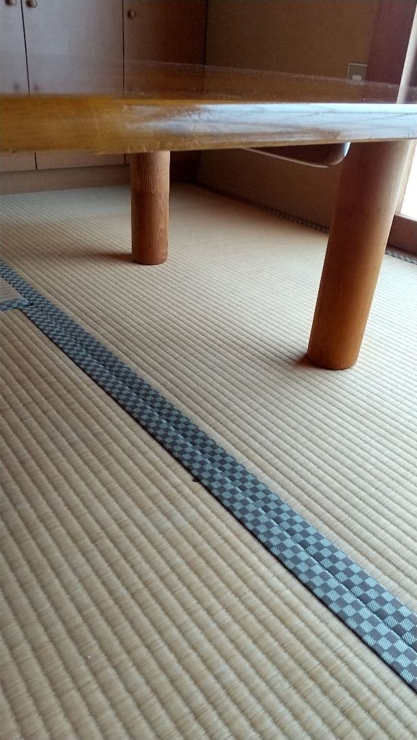 脚取り外し可能　天然木　楕円座卓