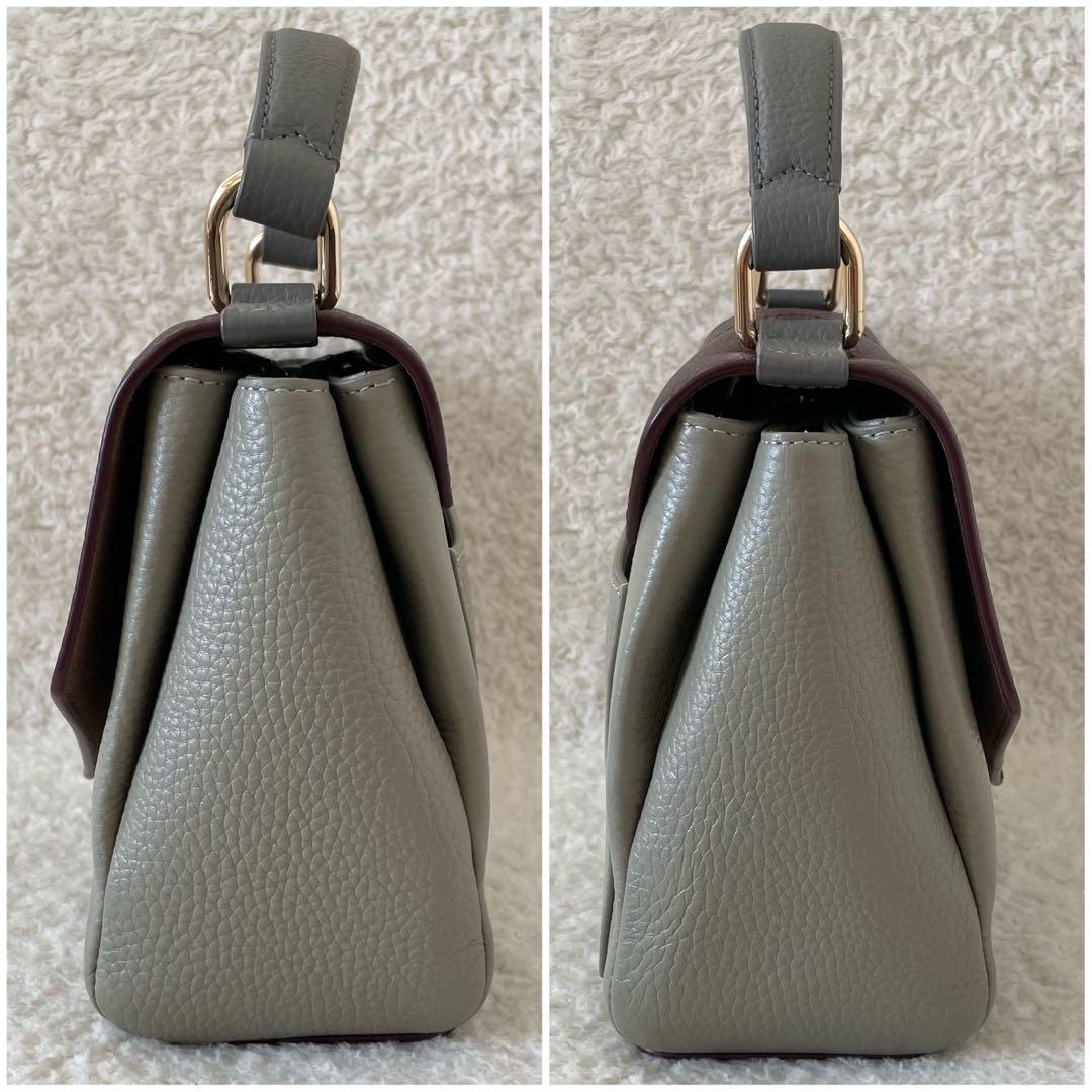 【美品】FURLA ショルダーバッグ ダフネ ハンドバッグ 2way バイカラー