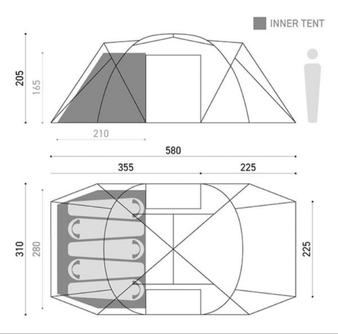muracoムラコ ZIZ TENT SHELTER ROCK GREY