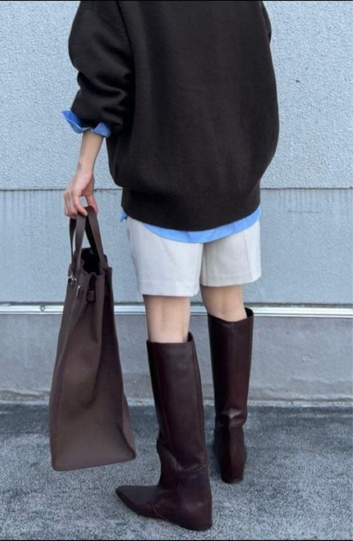 美品✨CORSO ROMA, 9 ロングブーツ　ブラウン39