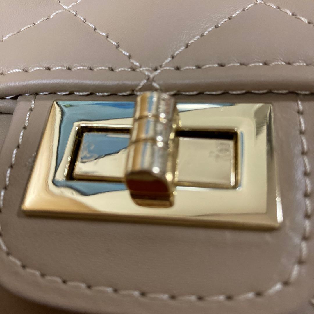 【美品】Maison Vincentチェーンバック11 ベージュ