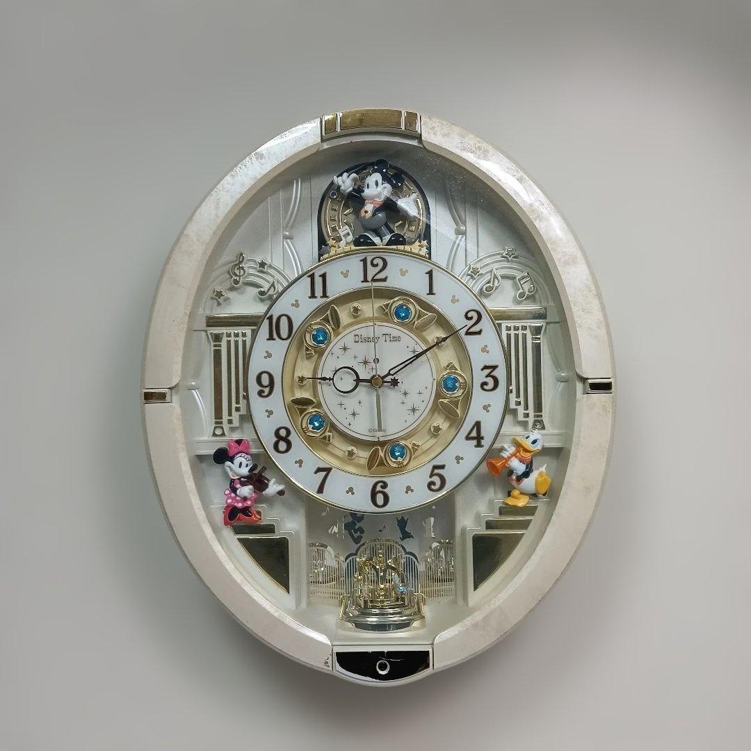 【稼働品】SEIKO ディズニータイム FW574W 掛時計　電波時計　音楽