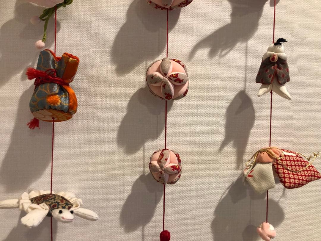 【匿名配送】桃の節句の壁掛け②　吊るし飾り　吊るし雛