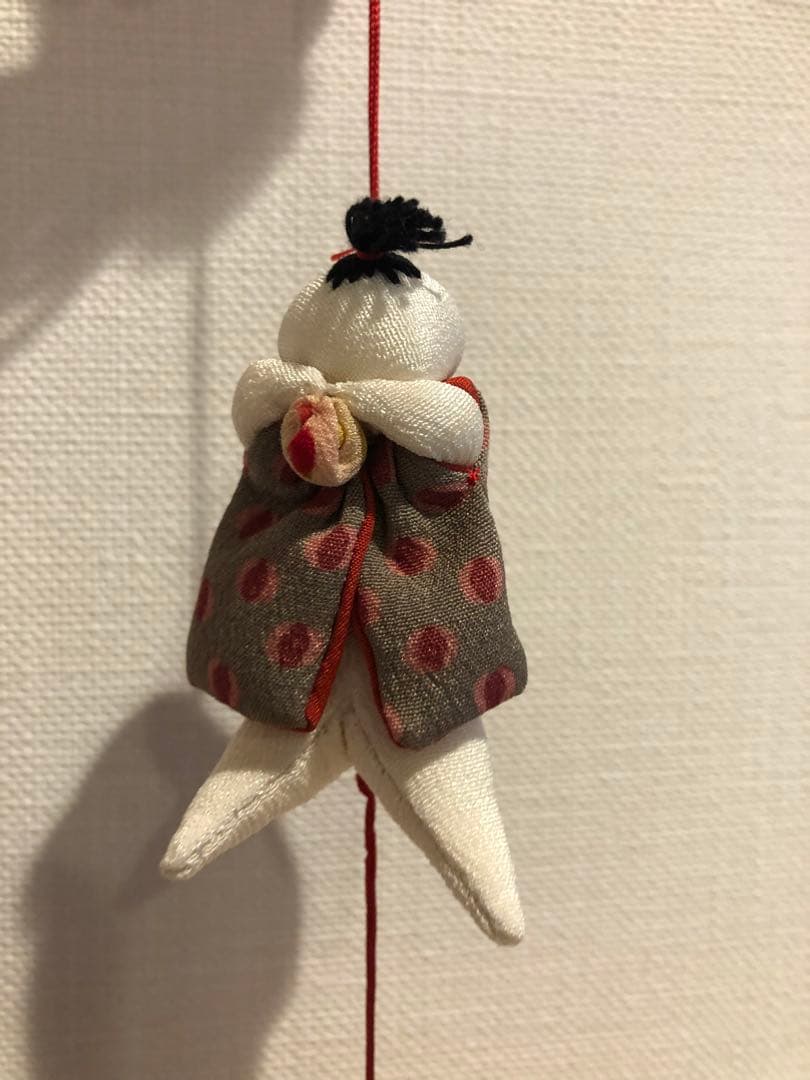 【匿名配送】桃の節句の壁掛け②　吊るし飾り　吊るし雛