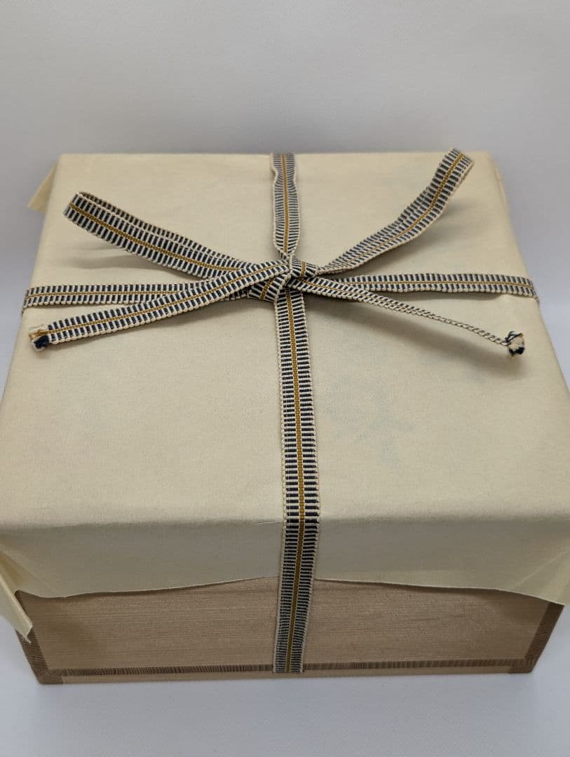 【未使用】黃地堆紅花文　六角鉢　谷野明夫