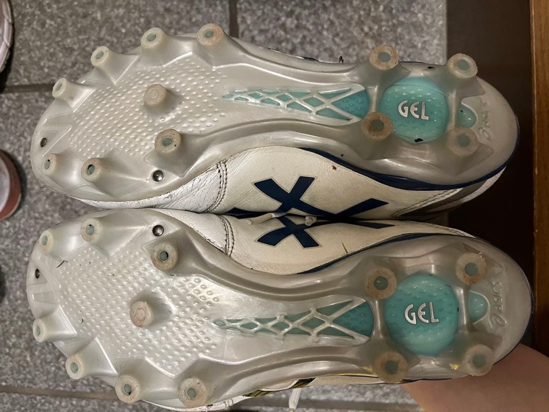 アシックス DS LIGHT WIDE 24.0cm 1103A080 白×紺