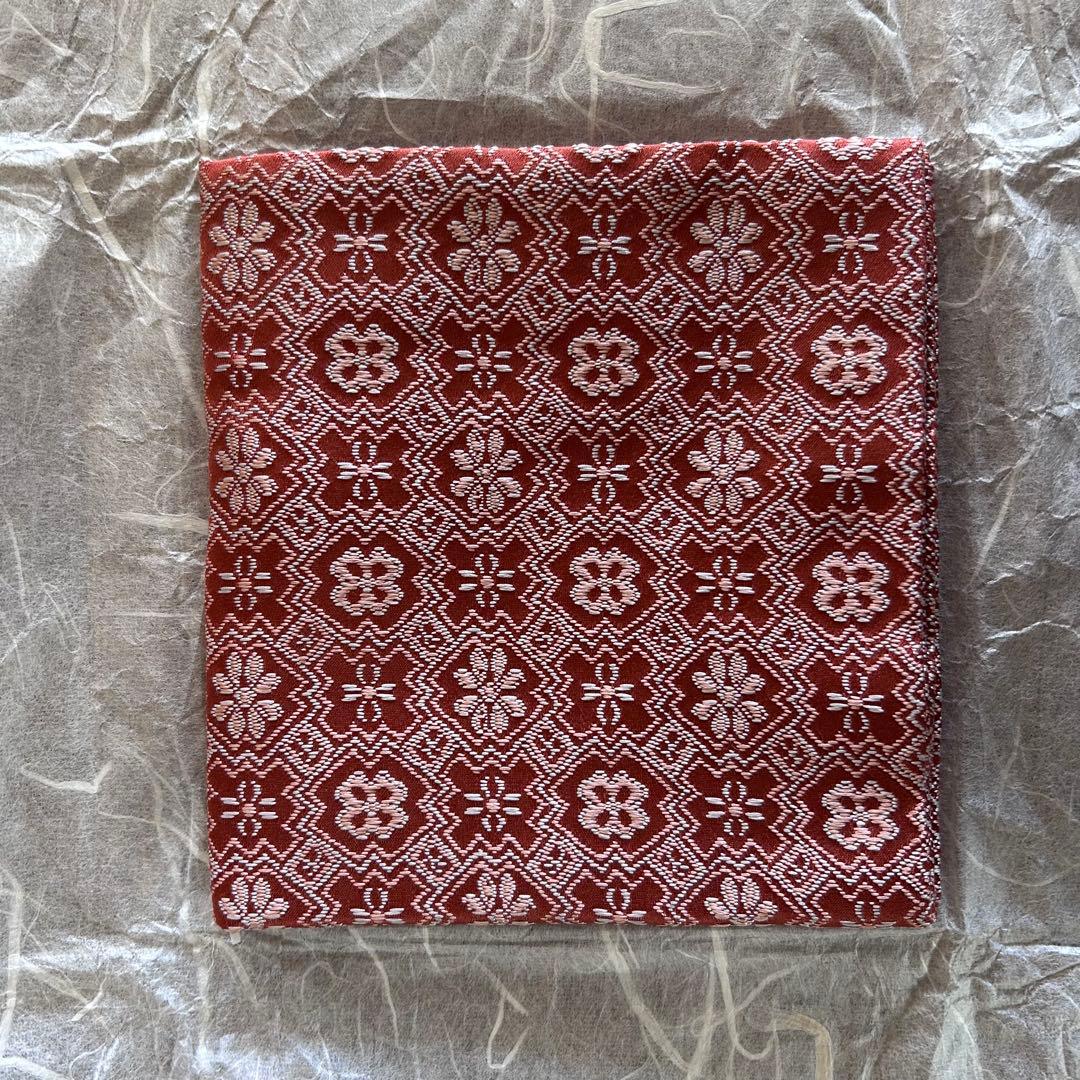 茶道具 土田友湖 出帛紗 隅入菱 菊花文緞子